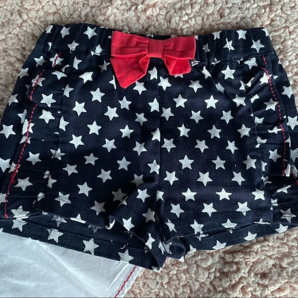 Like new patriotic tank short set 18m